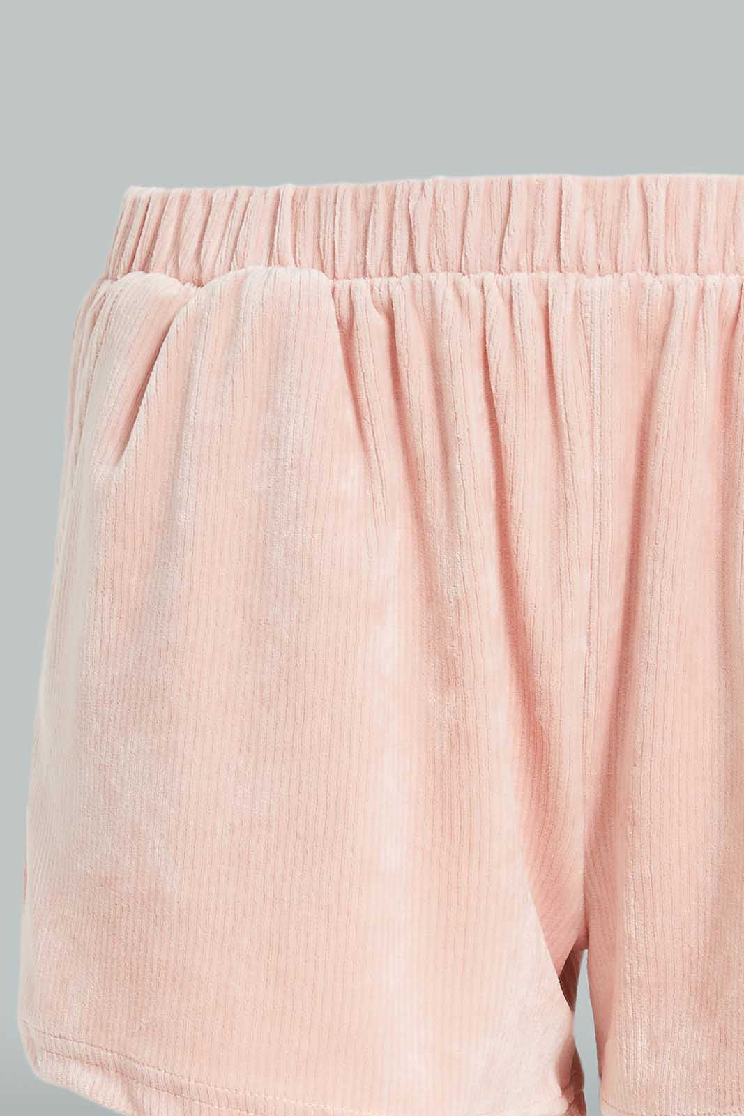 Redtag-Women-Pink-Velour-Cami-Set-Category:Cami-Sets,-Colour:Apricot,-Deals:New-In,-Dept:Ladieswear,-Filter:Women's-Clothing,-New-In-Women-APL,-Non-Sale,-Section:Women,-W22A,-Women-Cami-Sets--