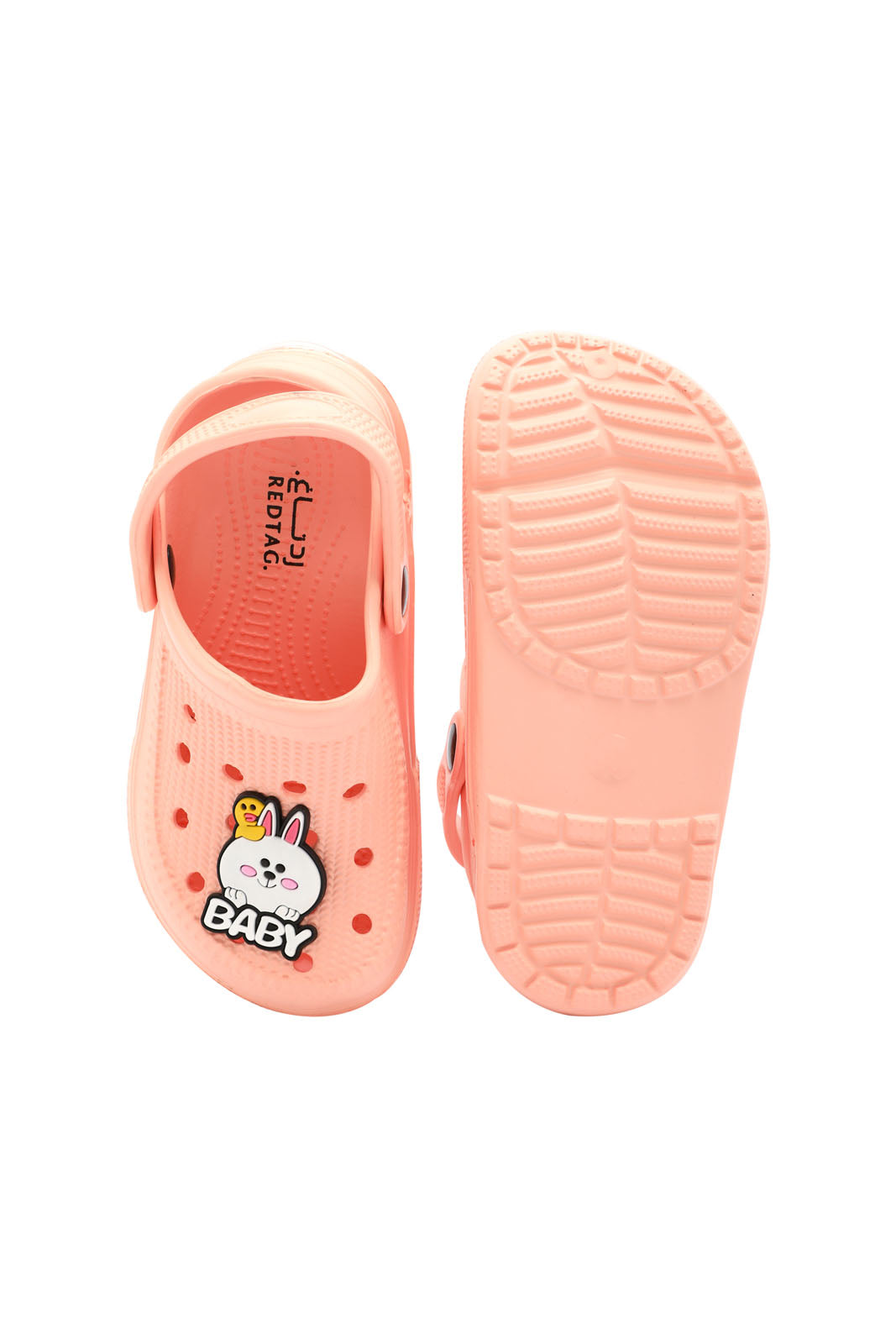 Redtag-Pink-Bunny-Patch-Clog-Category:Flip-Flops,-Colour:Pink,-Deals:New-In,-Dept:Girls,-Filter:Girls-Footwear-(3-to-5-Yrs),-GIR-Flip-Flops,-New-In-GIR-FOO,-Non-Sale,-Section:Girls-(0-to-14Yrs),-W22B-Girls-3 to 5 Years