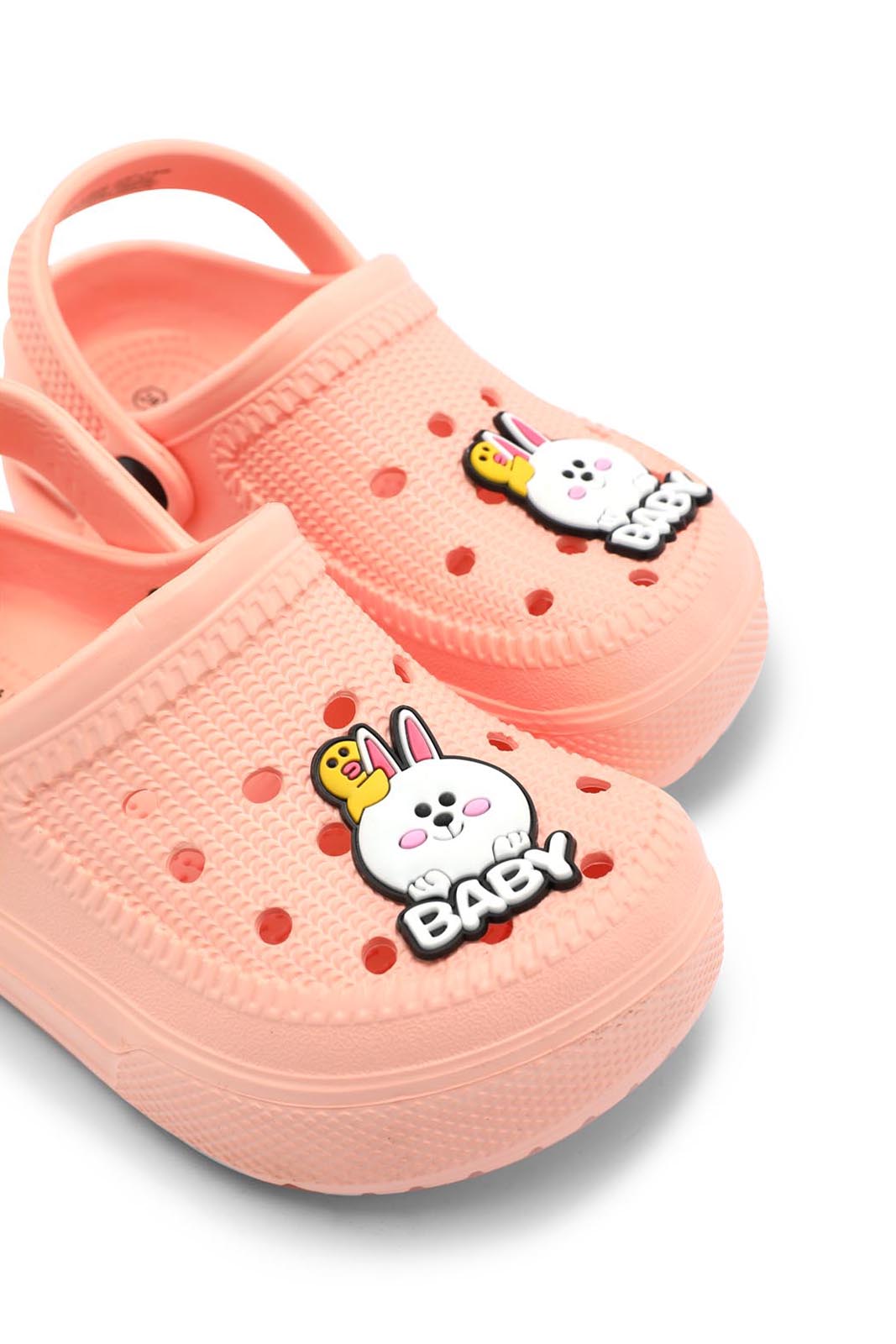 Redtag-Pink-Bunny-Patch-Clog-Category:Flip-Flops,-Colour:Pink,-Deals:New-In,-Dept:Girls,-Filter:Girls-Footwear-(3-to-5-Yrs),-GIR-Flip-Flops,-New-In-GIR-FOO,-Non-Sale,-Section:Girls-(0-to-14Yrs),-W22B-Girls-3 to 5 Years