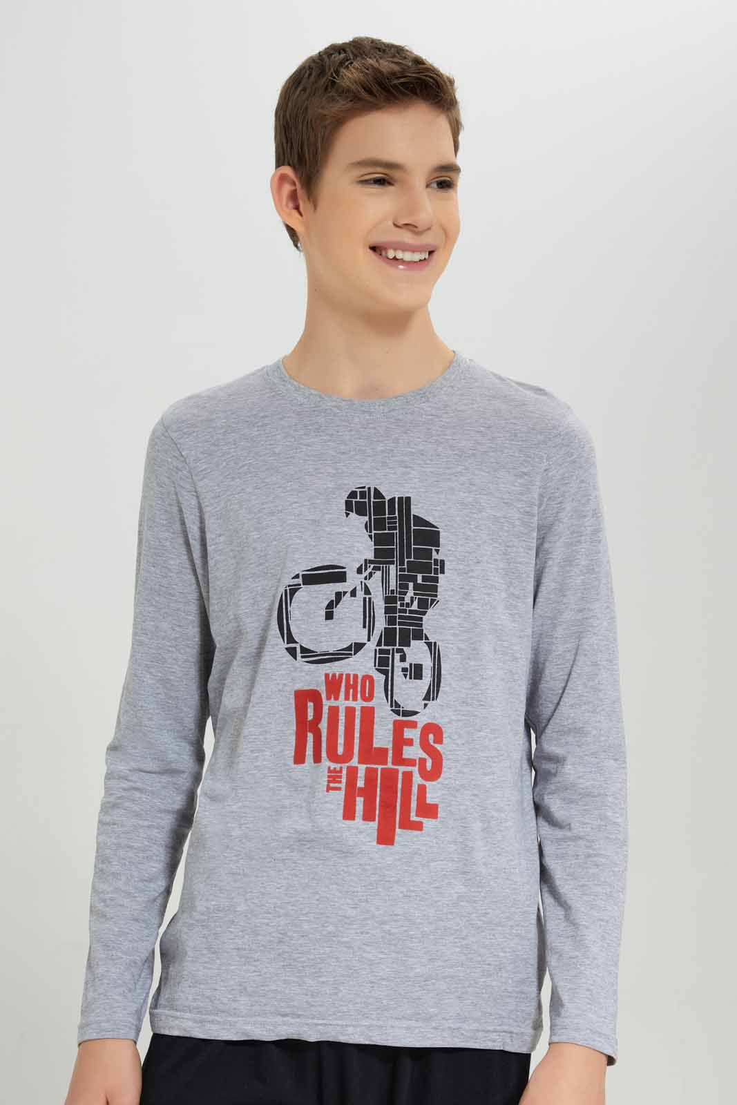 Redtag-Boys-Grey-Mel-Who-Rules-The-Hill-Nightsuit-BSR-Pyjama-Sets,-Category:Pyjama-Sets,-Colour:Grey,-Deals:New-In,-Filter:Senior-Boys-(8-to-14-Yrs),-New-In-BSR-APL,-Non-Sale,-Section:Boys-(0-to-14Yrs),-W22B-Senior-Boys-9 to 14 Years
