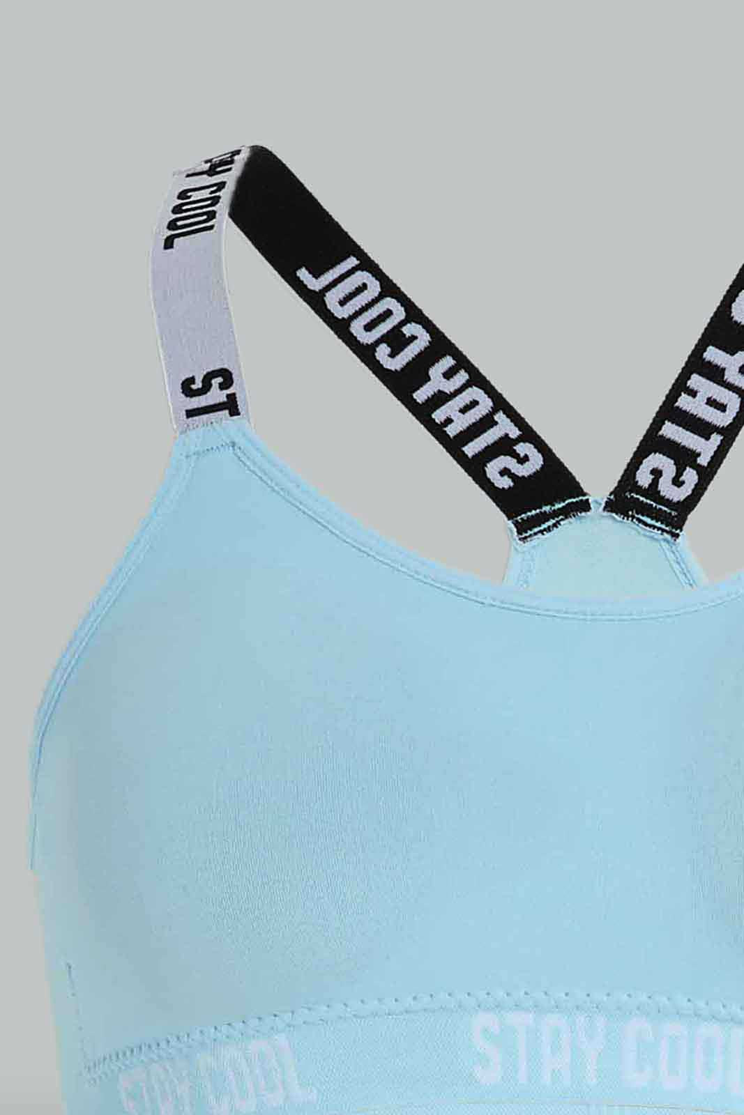 Senior Girls Pink And Blue Padded Bra Set (Pack of 2)
