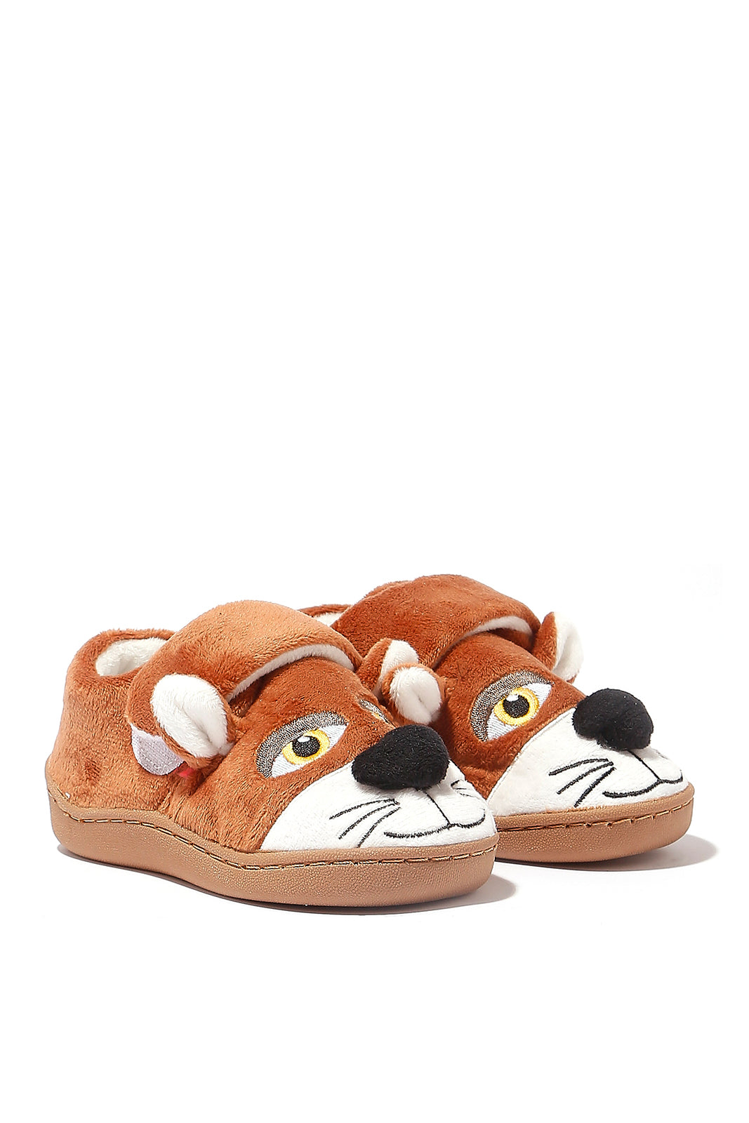 Redtag-Tan-Character-Tiger-Slippers-BOY-Slippers,-Category:Slippers,-Colour:Tan,-Deals:New-In,-Filter:Boys-Footwear-(3-to-5-Yrs),-N/A,-New-In-BOY-FOO,-Non-Sale,-Section:Boys-(0-to-14Yrs),-W22B-Boys-3 to 5 Years