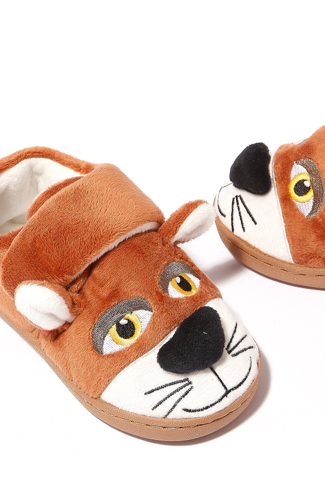 Redtag-Tan-Character-Tiger-Slippers-BOY-Slippers,-Category:Slippers,-Colour:Tan,-Deals:New-In,-Filter:Boys-Footwear-(3-to-5-Yrs),-N/A,-New-In-BOY-FOO,-Non-Sale,-Section:Boys-(0-to-14Yrs),-W22B-Boys-3 to 5 Years