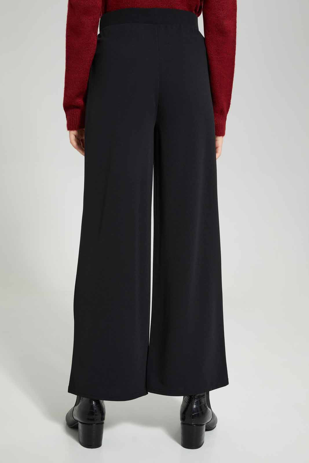 Redtag-Girls-Black-Highwasist-Wide-Leg-Trouser-With-Front-Buttons-Category:Trousers,-Colour:Black,-Deals:New-In,-Filter:Senior-Girls-(8-to-14-Yrs),-GSR-Trousers,-New-In-GSR-APL,-Non-Sale,-Section:Girls-(0-to-14Yrs),-W22B-Senior-Girls-9 to 14 Years