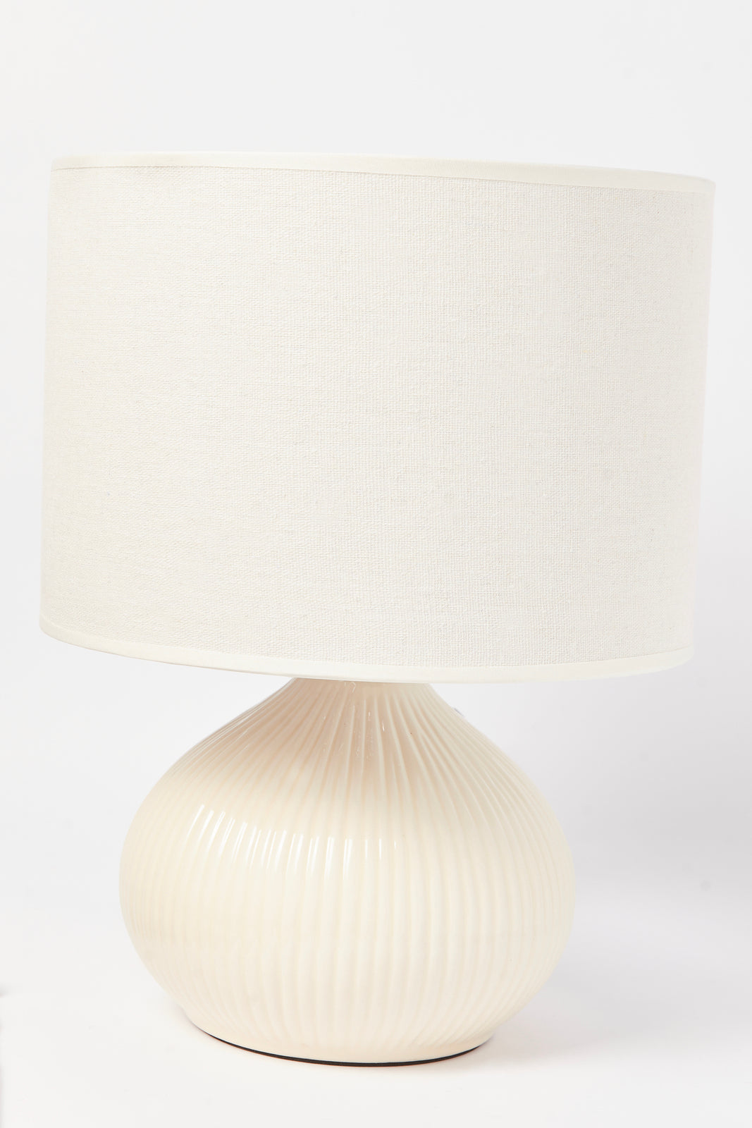 Redtag-Cream-Ceramic-Base-Table-Lamp-Category:Lamps,-Colour:Cream,-Deals:New-In,-Dept:Home,-Filter:Home-Decor,-HMW-HOM-Lighting,-New-In-HMW-HOM,-Non-Sale,-S23A,-Section:Homewares-Home-Decor-