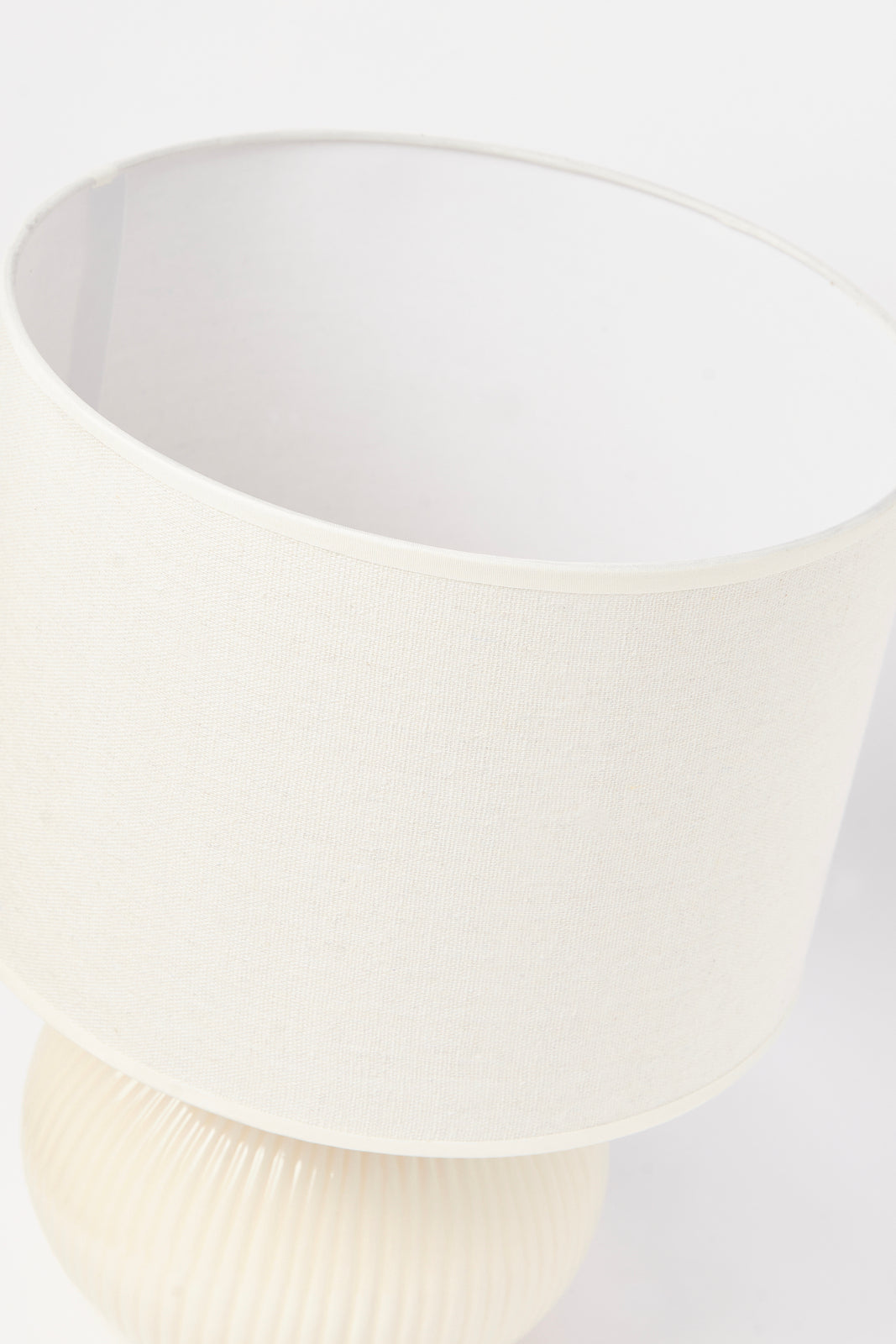 Redtag-Cream-Ceramic-Base-Table-Lamp-Category:Lamps,-Colour:Cream,-Deals:New-In,-Dept:Home,-Filter:Home-Decor,-HMW-HOM-Lighting,-New-In-HMW-HOM,-Non-Sale,-S23A,-Section:Homewares-Home-Decor-