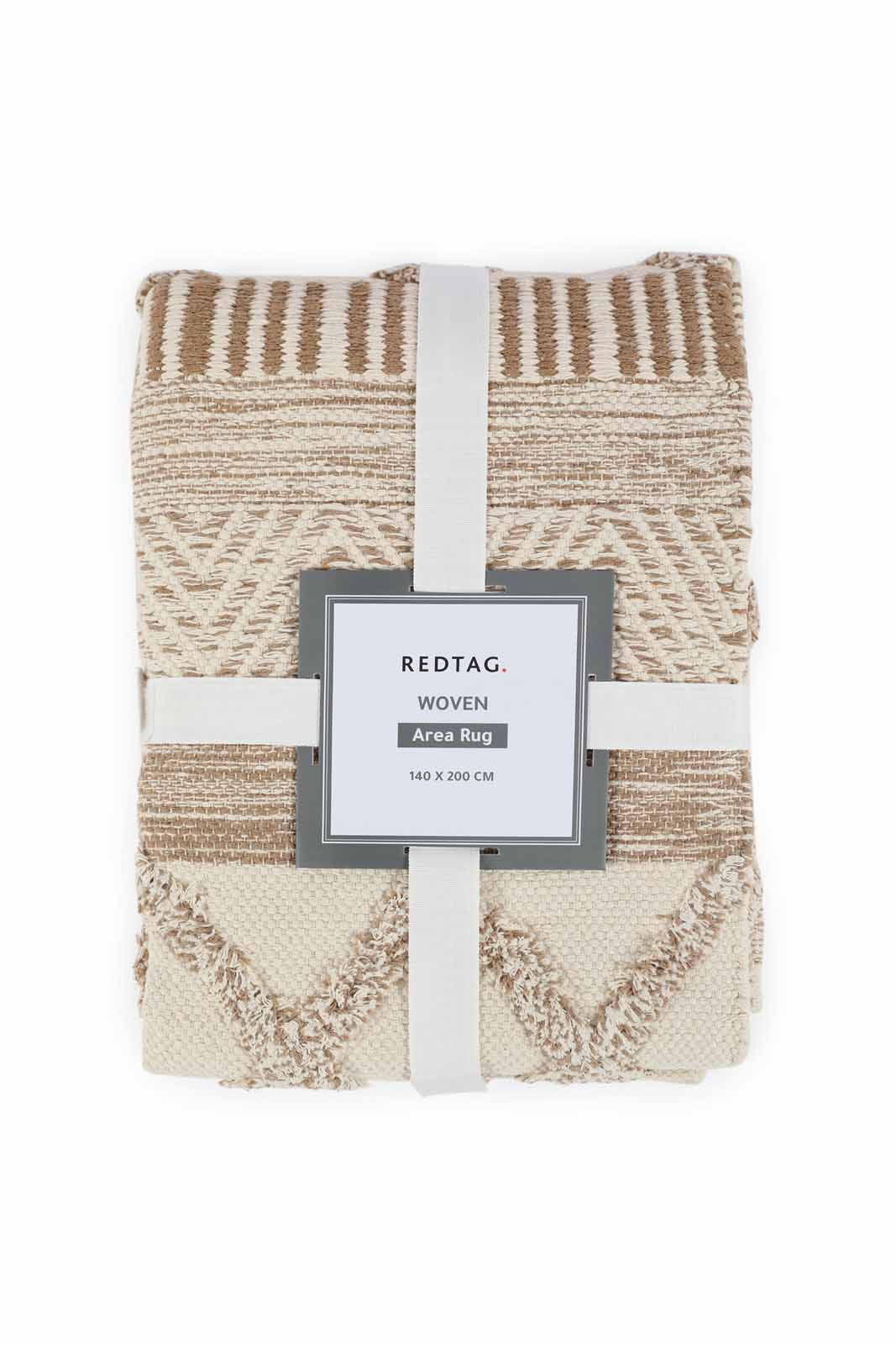 Redtag-Cream-Boho-Geometric-Woven-Rug-Category:Rugs,-Colour:Cream,-Deals:New-In,-Dept:Home,-Filter:Home-Decor,-HMW-HOM-Rugs-&-Door-Mats,-New-In-HMW-HOM,-Non-Sale,-S23A,-Section:Homewares-Home-Decor-