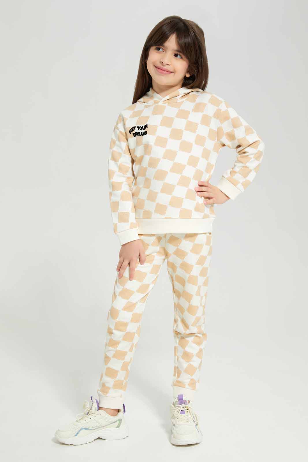 Redtag-Girls-Allover-Printed-Cream-Active-Pants-Category:Joggers,-Colour:Cream,-Deals:New-In,-Filter:Girls-(2-to-8-Yrs),-GIR-Joggers,-New-In-GIR-APL,-Non-Sale,-Section:Girls-(0-to-14Yrs),-W22B-Girls-2 to 8 Years