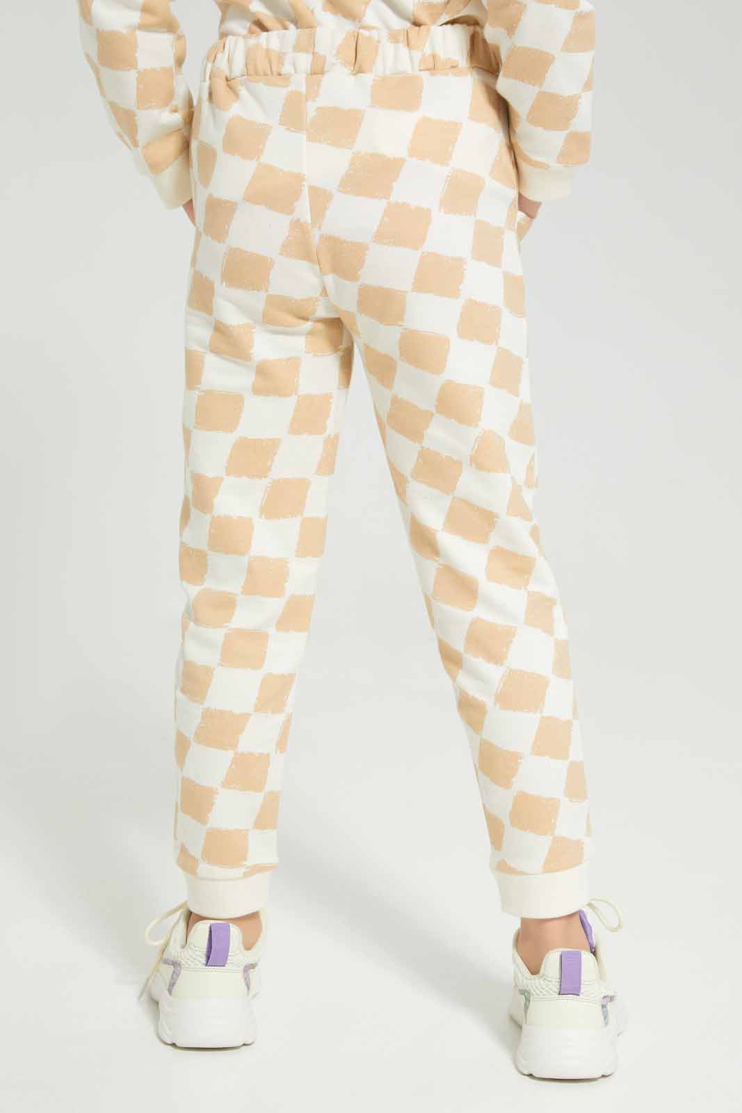 Redtag-Girls-Allover-Printed-Cream-Active-Pants-Category:Joggers,-Colour:Cream,-Deals:New-In,-Filter:Girls-(2-to-8-Yrs),-GIR-Joggers,-New-In-GIR-APL,-Non-Sale,-Section:Girls-(0-to-14Yrs),-W22B-Girls-2 to 8 Years