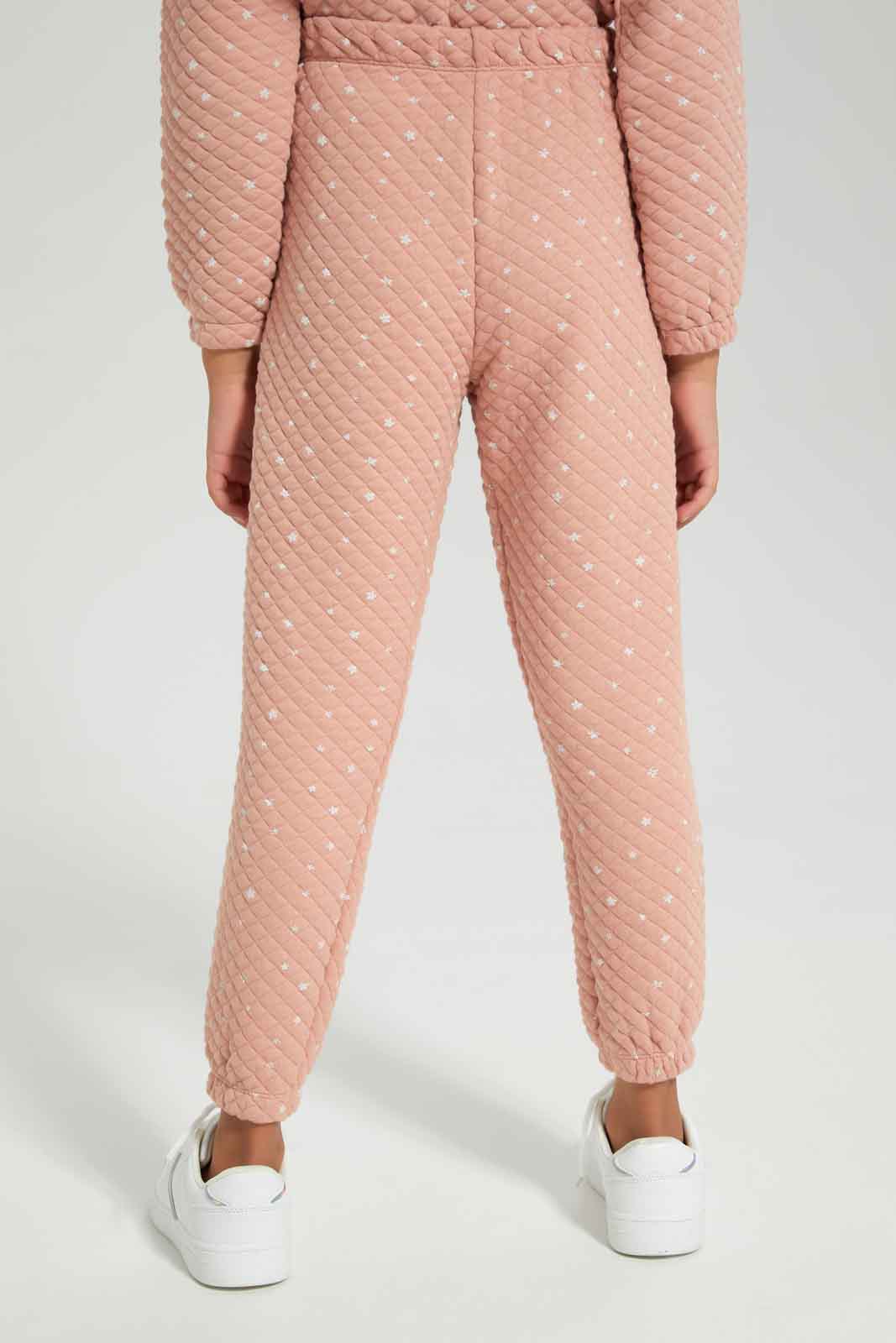 Redtag-Girls-Pink-Aop-Active-Pant-Category:Joggers,-Colour:Apricot,-Deals:New-In,-Filter:Girls-(2-to-8-Yrs),-GIR-Joggers,-New-In-GIR-APL,-Non-Sale,-Section:Girls-(0-to-14Yrs),-W22B-Girls-2 to 8 Years