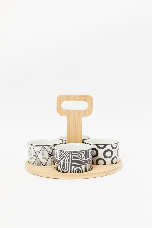 Redtag-Black-Serving-Set-(5-Piece)-Category:Bowls,-Colour:Black,-Deals:New-In,-Dept:Home,-Filter:Home-Dining,-HMW-DIN-Serveware,-New-In-HMW-DIN,-Non-Sale,-S23B,-Section:Homewares-Home-Dining-