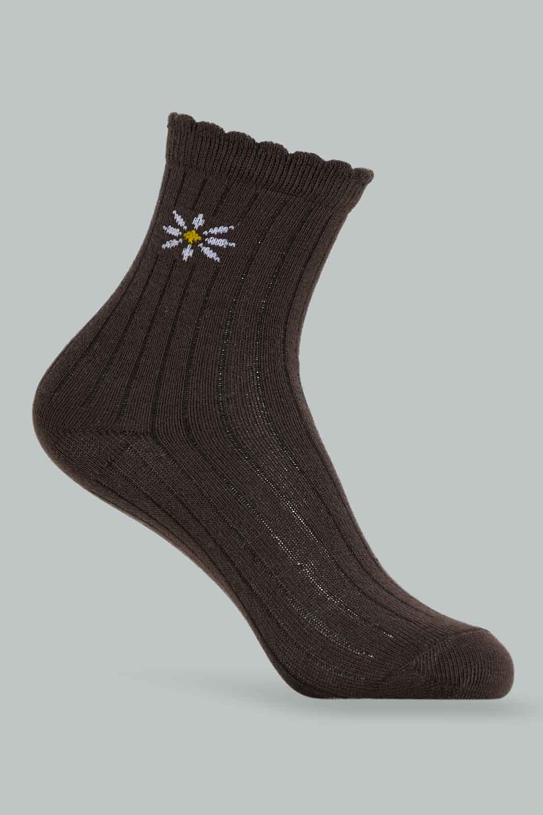 Redtag-Girls-3Pk-Crew-Glazer-Cream-365,-Category:Socks,-Colour:Assorted,-Deals:New-In,-Filter:Girls-(2-to-8-Yrs),-GIR-Socks,-New-In-GIR-APL,-Non-Sale,-Section:Girls-(0-to-14Yrs)-Girls-2 to 8 Years