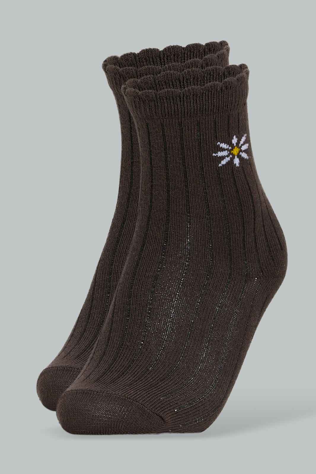 Redtag-Girls-3Pk-Crew-Glazer-Cream-365,-Category:Socks,-Colour:Assorted,-Deals:New-In,-Filter:Girls-(2-to-8-Yrs),-GIR-Socks,-New-In-GIR-APL,-Non-Sale,-Section:Girls-(0-to-14Yrs)-Girls-2 to 8 Years