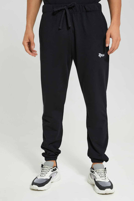 Redtag-Men-Black-Loungewear-Bottom-Category:Joggers,-Colour:Black,-Deals:New-In,-Filter:Men's-Clothing,-Men-Joggers,-Men-Loungewear-Pants,-New-In-Men-APL,-Non-Sale,-Section:Men,-W22B--