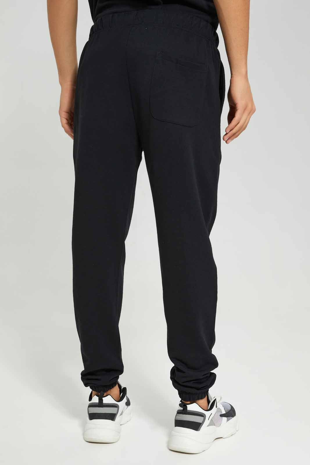 Redtag-Men-Black-Loungewear-Bottom-Category:Joggers,-Colour:Black,-Deals:New-In,-Filter:Men's-Clothing,-Men-Joggers,-Men-Loungewear-Pants,-New-In-Men-APL,-Non-Sale,-Section:Men,-W22B--