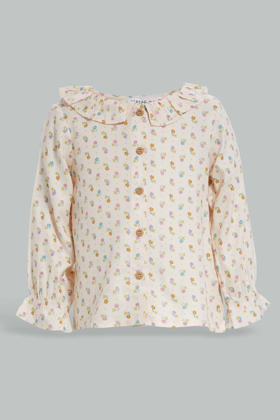 Redtag-Girls-Assorted-Colour-Allover-Print-L/S-Twill-Top-Category:Blouses,-Colour:Assorted,-Deals:New-In,-Filter:Infant-Girls-(3-to-24-Mths),-ING-Blouses,-New-In-ING-APL,-Non-Sale,-Section:Girls-(0-to-14Yrs),-W22B-Infant-Girls-3 to 24 Months