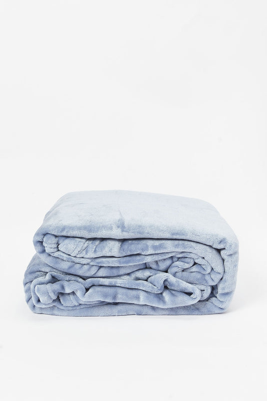 Redtag-Blue-Ultra-Soft-Blanket-
(Double-Size)-Category:Blankets,-Colour:Blue,-Deals:New-In,-Dept:Home,-Filter:Home-Bedroom,-HMW-BED-Blankets,-New-In-HMW-BED,-Non-Sale,-S23A,-S23B,-Section:Homewares-Home-Bedroom-