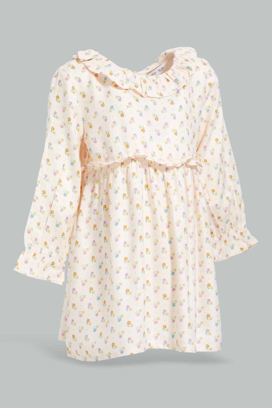 Redtag-Girls-Assorted-Allover-Print-L/S-Twill-Dress-Category:Dresses,-Colour:Assorted,-Deals:New-In,-Filter:Infant-Girls-(3-to-24-Mths),-ING-Dresses,-New-In-ING-APL,-Non-Sale,-Section:Girls-(0-to-14Yrs),-W22B-Infant-Girls-3 to 24 Months