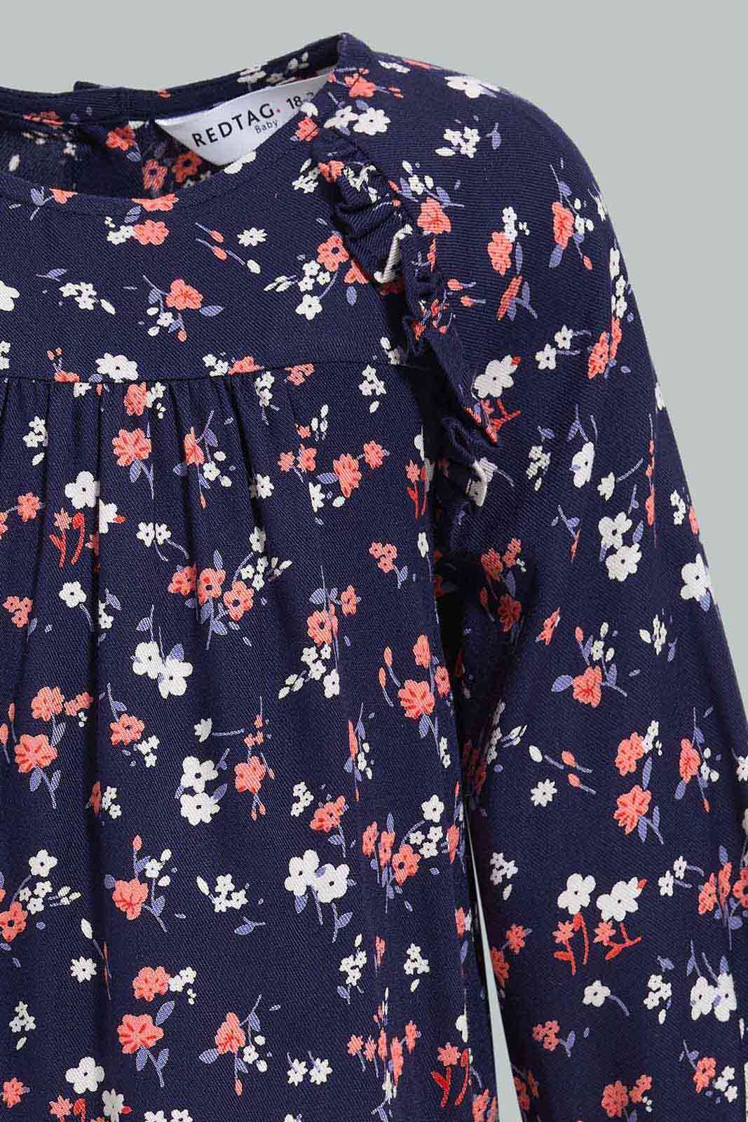 Redtag-Girls-Assorted-Colour-Allover-Print-L/S-Twill-Top-Category:Blouses,-Colour:Assorted,-Deals:New-In,-Filter:Infant-Girls-(3-to-24-Mths),-ING-Blouses,-New-In-ING-APL,-Non-Sale,-Section:Girls-(0-to-14Yrs),-W22B-Infant-Girls-