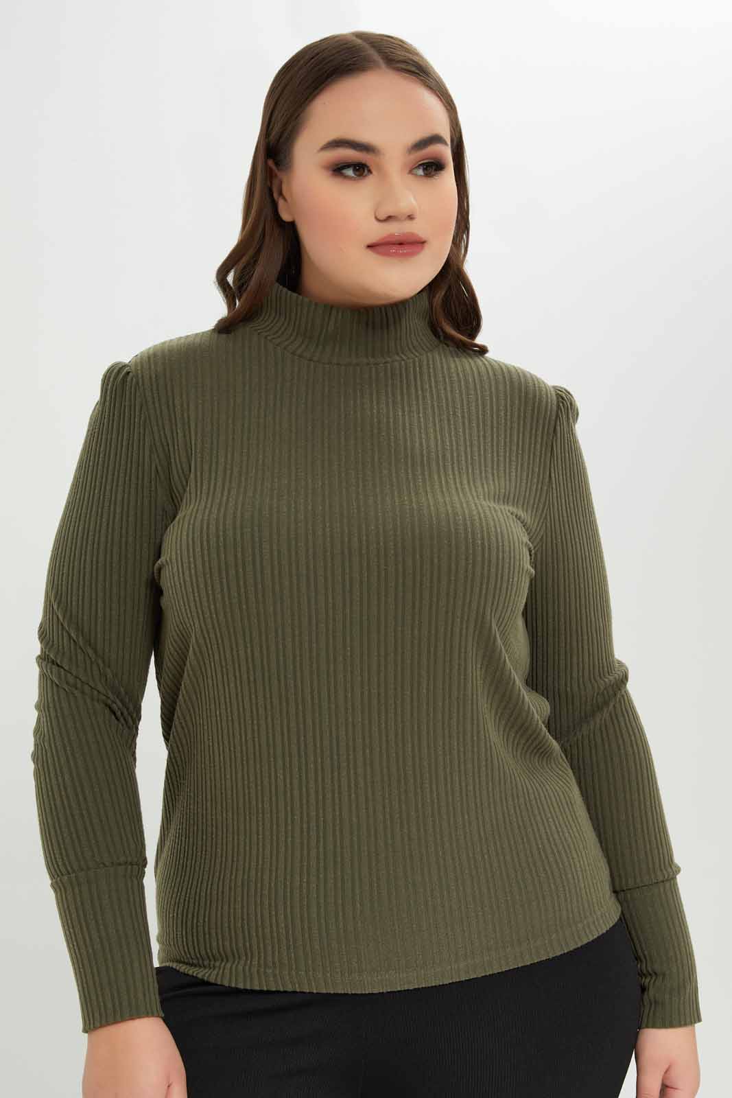 Redtag-Women-Olive-Ribbed-Turtle-Neck-Pullover-Category:Pullovers,-Colour:Olive,-Deals:New-In,-Dept:Ladieswear,-Filter:Women's-Clothing,-LDP-Pullovers,-New-In-LDP-APL,-Non-Sale,-Section:Women,-W22B-Women's-