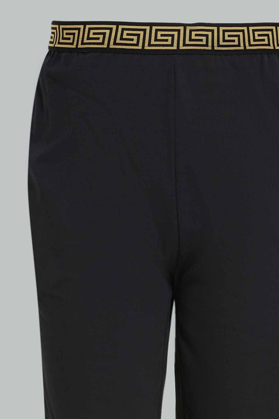 Men Black Pyjama Bottom