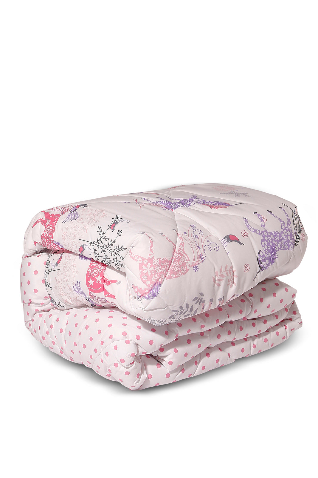 Redtag-Pink-Unicorn-Printed-Kids-Comforter-(Single-Size)-Category:Comforters,-Colour:Pink,-Deals:New-In,-Dept:Home,-Filter:Home-Bedroom,-HMW-BED-Comforters,-New-In-HMW-BED,-Non-Sale,-S23A,-Section:Homewares-Home-Bedroom-