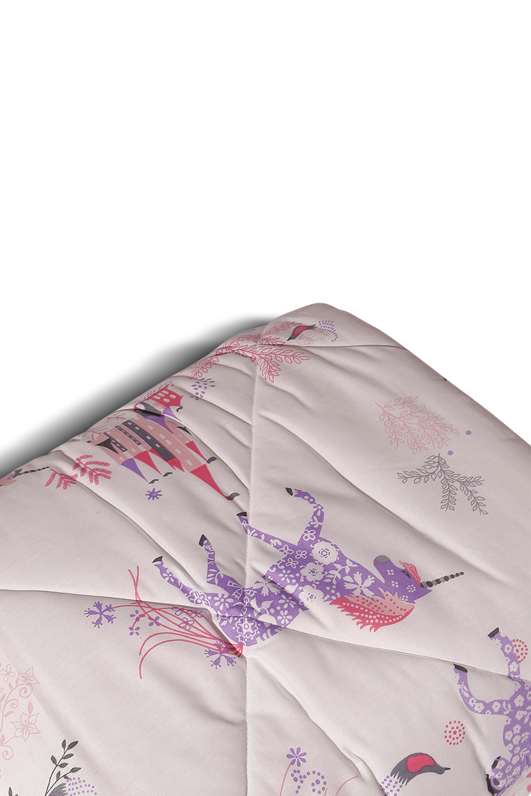 Redtag-Pink-Unicorn-Printed-Kids-Comforter-(Single-Size)-Category:Comforters,-Colour:Pink,-Deals:New-In,-Dept:Home,-Filter:Home-Bedroom,-HMW-BED-Comforters,-New-In-HMW-BED,-Non-Sale,-S23A,-Section:Homewares-Home-Bedroom-