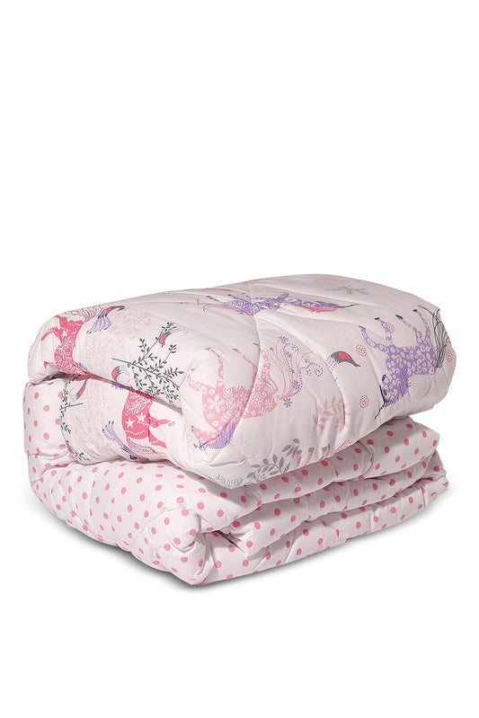 Redtag-Pink-Unicorn-Printed-Kids-Comforter-(Single-Size)-Category:Comforters,-Colour:Pink,-Deals:New-In,-Dept:Home,-Filter:Home-Bedroom,-HMW-BED-Comforters,-New-In-HMW-BED,-Non-Sale,-S23A,-Section:Homewares-Home-Bedroom-