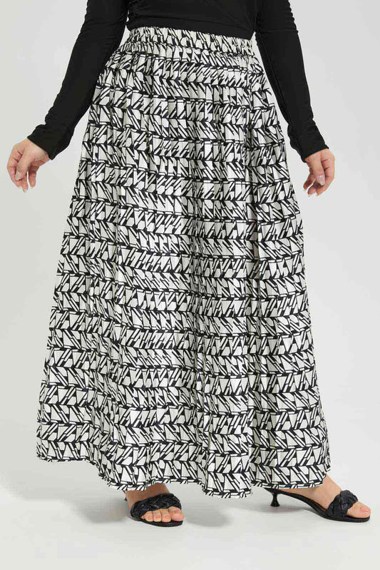 Redtag-Women-Printed-Pleated-Skirt-Category:Skirts,-Colour:Assorted,-Deals:New-In,-Filter:Women's-Clothing,-LMC,-Modest,-New-In-Women-APL,-Non-Sale,-Section:Women,-W22B,-Women-Skirts--