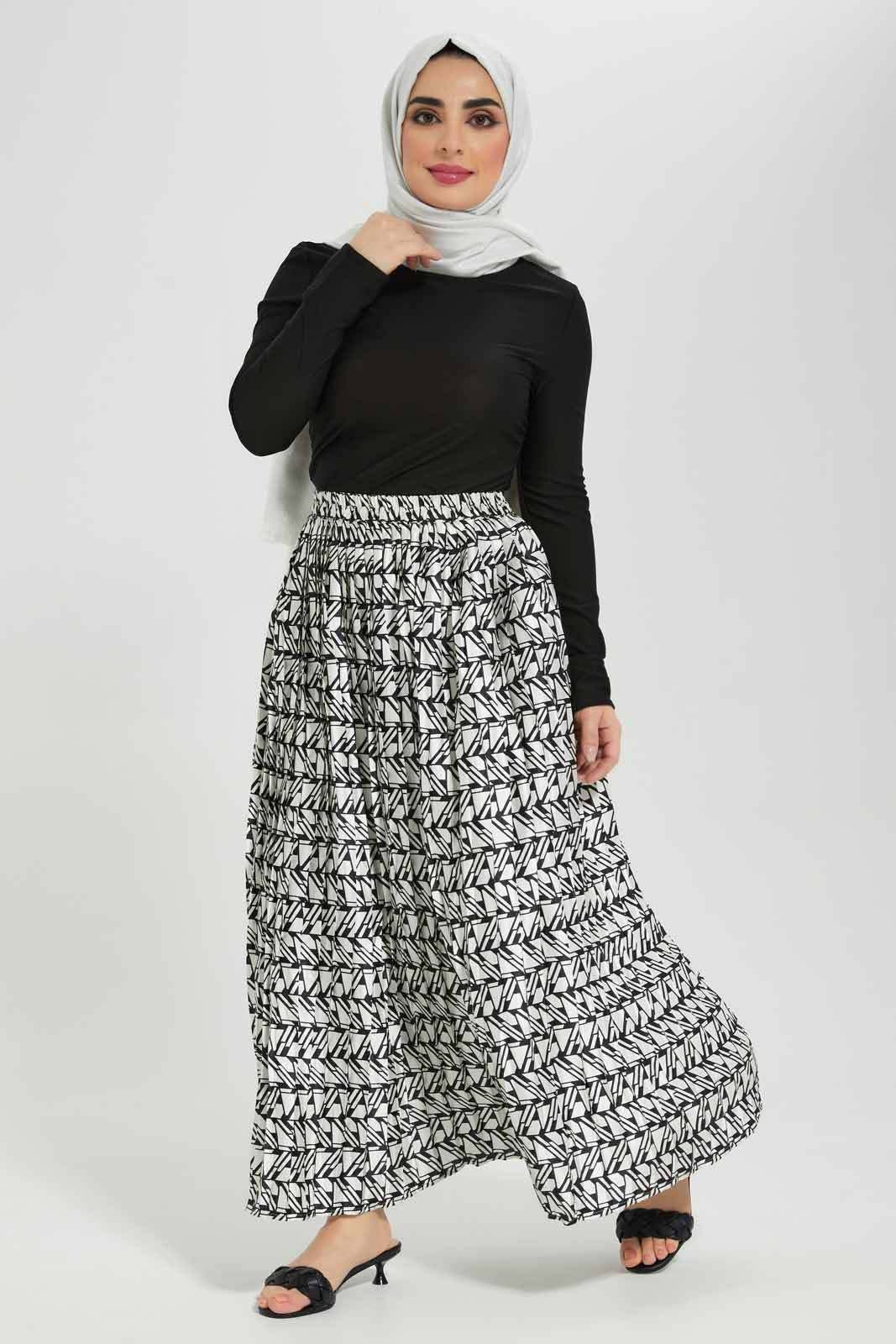 Redtag-Women-Printed-Pleated-Skirt-Category:Skirts,-Colour:Assorted,-Deals:New-In,-Filter:Women's-Clothing,-LMC,-Modest,-New-In-Women-APL,-Non-Sale,-Section:Women,-W22B,-Women-Skirts--