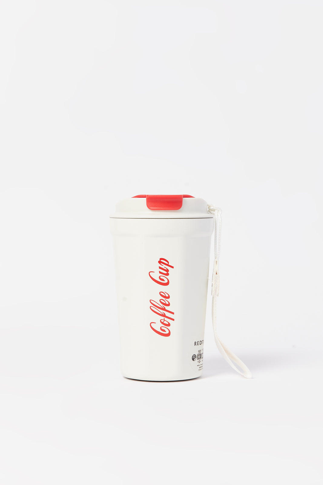 Redtag-White-Travel-Mug-Category:Cups-&-Mugs,-Colour:White,-Deals:New-In,-Dept:Home,-Filter:Home-Dining,-HMW-DIN-Crockery,-New-In-HMW-DIN,-Non-Sale,-S23A,-Section:Homewares-Home-Dining-