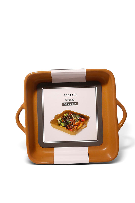 Redtag-Mustard-Rectanguler-Baking-Dish-(Small)-Category:Servewares,-Colour:Mustard,-Deals:New-In,-Dept:Home,-Filter:Home-Dining,-HMW-DIN-Serveware,-New-In-HMW-DIN,-Non-Sale,-S23A,-Section:Homewares-Home-Dining-