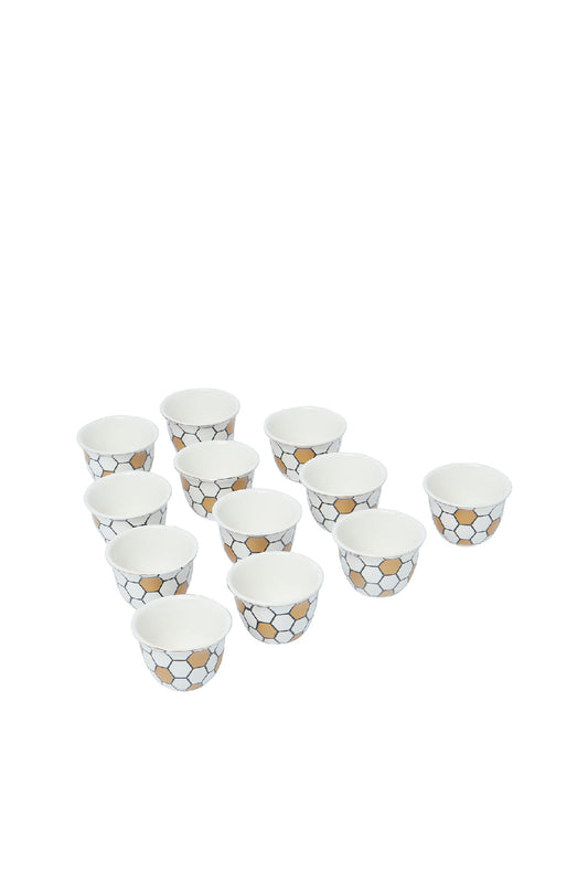 Redtag-Gold-Cawa-Cup-Set-(12-Piece)-Category:Cups-&-Mugs,-Colour:Gold,-Deals:New-In,-Dept:Home,-Filter:Home-Dining,-HMW-DIN-Crockery,-New-In-HMW-DIN,-Non-Sale,-S23A,-Section:Homewares-Home-Dining-