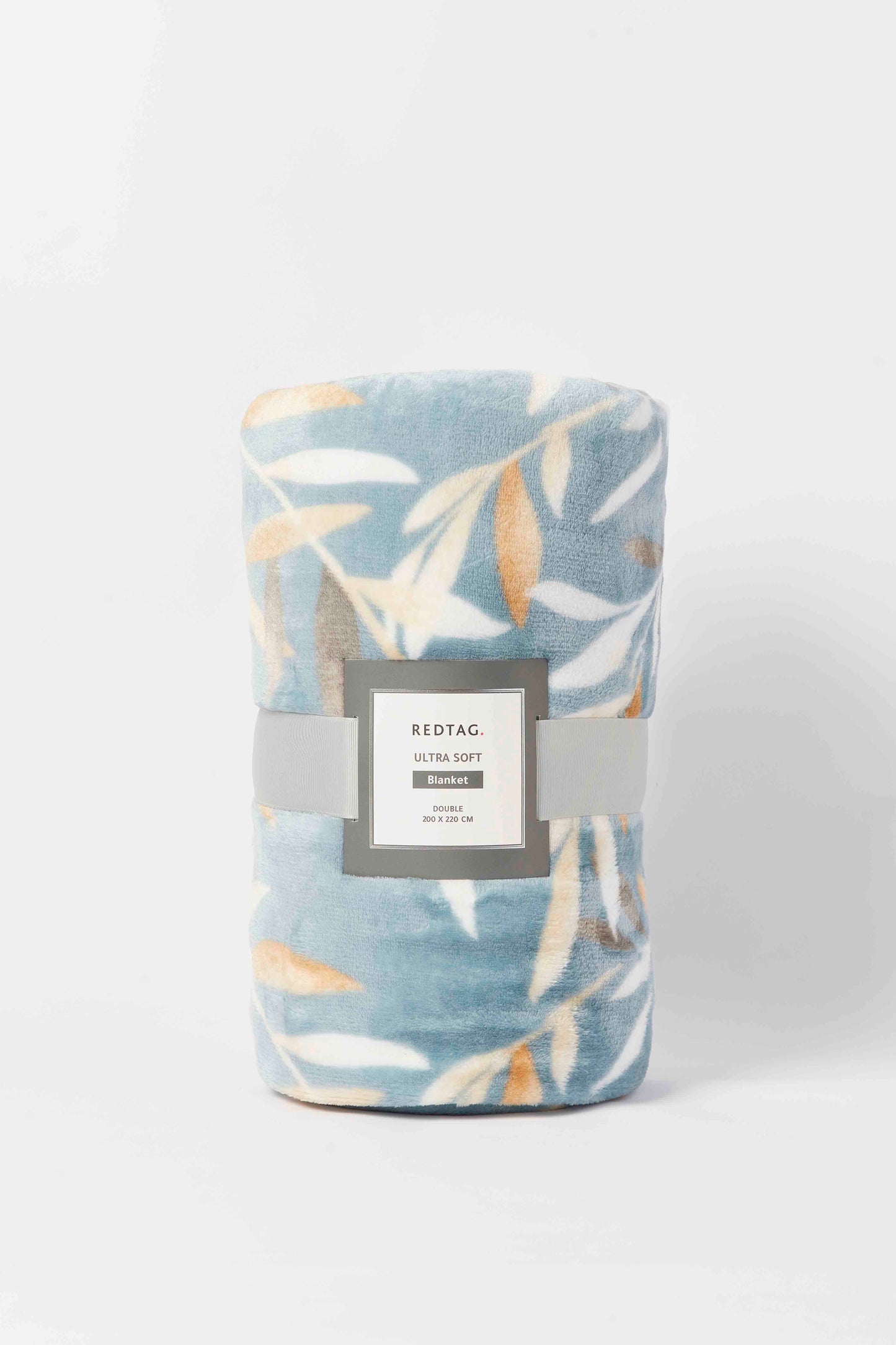 Redtag-Green-Leaves-Printed-Blanket-(Double-Size)-Category:Blankets,-Colour:Green,-Deals:New-In,-Dept:Home,-Filter:Home-Bedroom,-HMW-BED-Blankets,-New-In-HMW-BED,-Non-Sale,-S23A,-Section:Homewares-Home-Bedroom-