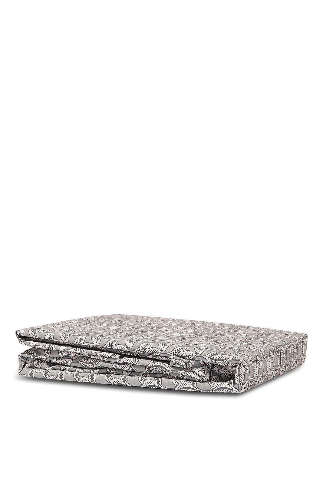 Redtag-Grey-Leaves-Printed-Fitted-Sheet(King-Size)-Category:Fitted-Sheets,-Colour:Grey,-Deals:New-In,-Dept:Home,-Filter:Home-Bedroom,-HMW-BED-Fitted-Sheets,-New-In-HMW-BED,-Non-Sale,-S23A,-Section:Homewares-Home-Bedroom-