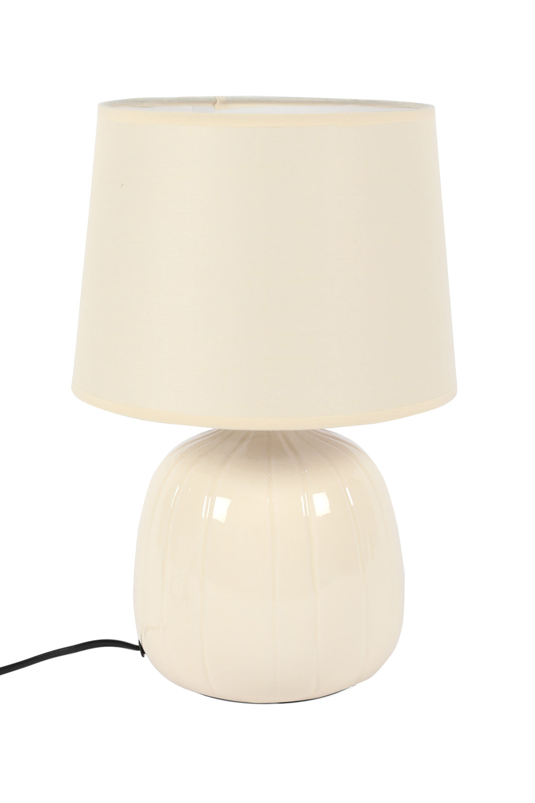 Redtag-Cream-Ceramic-Base-Table-Lamp-Category:Lamps,-Colour:Cream,-Deals:New-In,-Dept:Home,-Filter:Home-Decor,-HMW-HOM-Lighting,-New-In-HMW-HOM,-Non-Sale,-S23A,-Section:Homewares-Home-Decor-