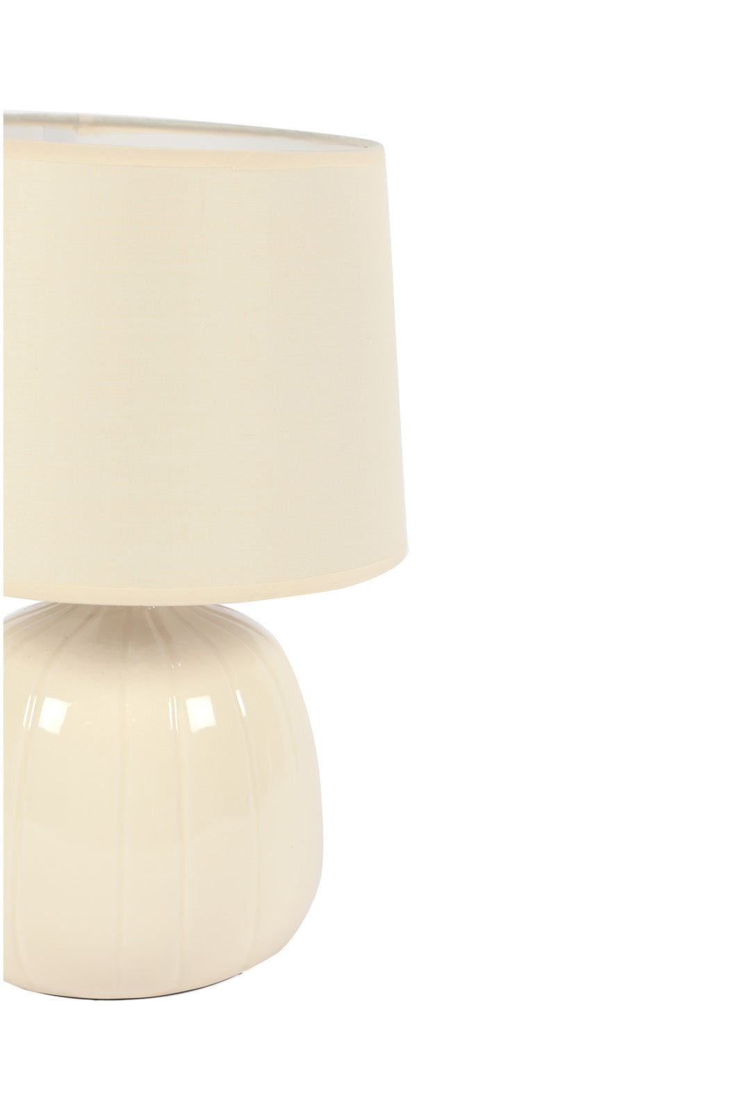 Redtag-Cream-Ceramic-Base-Table-Lamp-Category:Lamps,-Colour:Cream,-Deals:New-In,-Dept:Home,-Filter:Home-Decor,-HMW-HOM-Lighting,-New-In-HMW-HOM,-Non-Sale,-S23A,-Section:Homewares-Home-Decor-