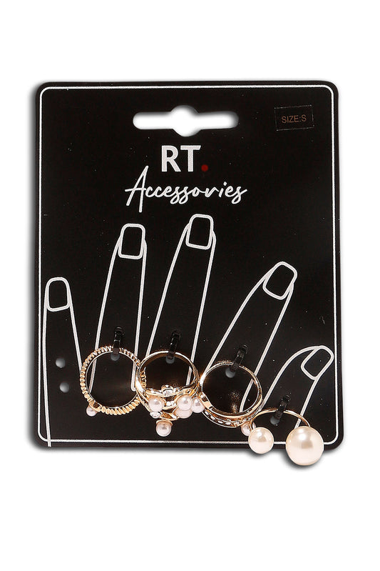 Redtag-Rings-Category:Jewellery,-Colour:Assorted,-Dept:Ladieswear,-Filter:Women's-Accessories,-New-In,-New-In-Women-ACC,-Non-Sale,-S23A,-Section:Women,-Women-Jewellery-Women-