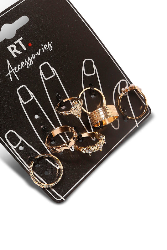 Redtag-Rings-Category:Jewellery,-Colour:Assorted,-Dept:Ladieswear,-Filter:Women's-Accessories,-New-In,-New-In-Women-ACC,-Non-Sale,-S23A,-Section:Women,-Women-Jewellery-Women-