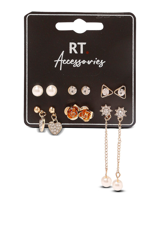Redtag-Studs-Category:Jewellery,-Colour:Assorted,-Dept:Ladieswear,-Filter:Women's-Accessories,-LEC-Jewellery,-New-In,-New-In-Women-ACC,-Non-Sale,-S23A,-Section:Women-Women-