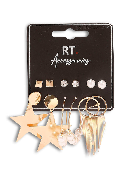 Redtag-Studs-Category:Jewellery,-Colour:Assorted,-Dept:Ladieswear,-Filter:Women's-Accessories,-LEC-Jewellery,-New-In,-New-In-Women-ACC,-Non-Sale,-S23A,-Section:Women-Women-