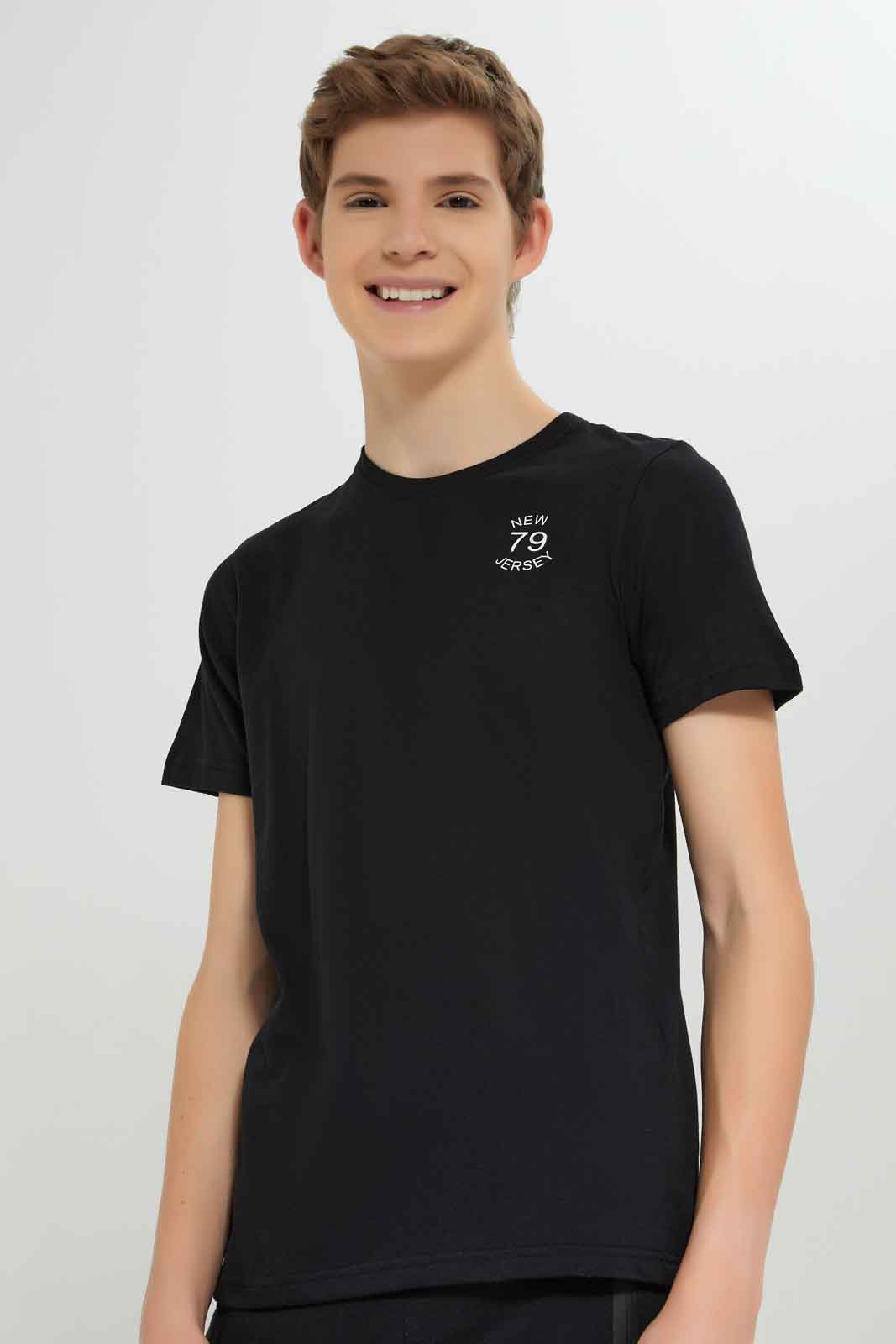 Redtag-Boys-Black/White-2-Pc-Pack-Short-Sleeve-Tshirt-BSR-T-Shirts,-Category:T-Shirts,-Colour:Assorted,-Deals:New-In,-Dept:Boys,-Filter:Senior-Boys-(8-to-14-Yrs),-New-In-BSR-APL,-Non-Sale,-Section:Boys-(0-to-14Yrs),-VLM,-W22B-Senior-Boys-9 to 14 Years