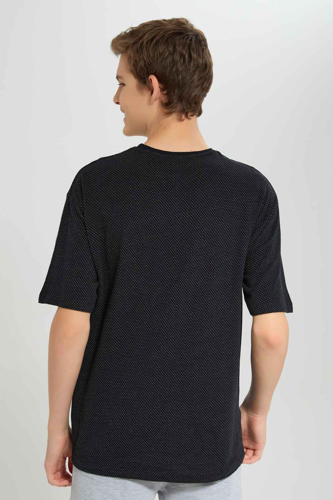 Redtag-Boys-Black/Grey-Mel-2-Pc-Pack-Short-Sleeve-Tshirt-BSR-T-Shirts,-Category:T-Shirts,-Colour:Assorted,-Deals:New-In,-Dept:Boys,-Filter:Senior-Boys-(8-to-14-Yrs),-New-In-BSR-APL,-Non-Sale,-Section:Boys-(0-to-14Yrs),-VLM,-W22B-Senior-Boys-9 to 14 Years