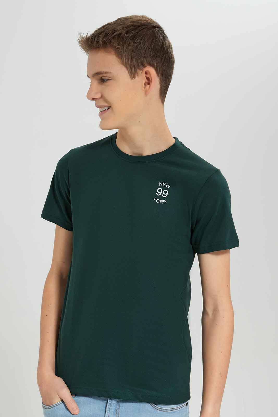 Boys Navy Short Sleeve T-Shirt