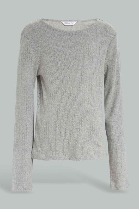 Redtag-Girls-Mid-Grey-Lt-Pink-Thermal-Top-365,-Category:Thermals,-Colour:Grey,-Deals:New-In,-Filter:Senior-Girls-(8-to-14-Yrs),-GSR-Thermals,-New-In-GSR-APL,-Non-Sale,-Section:Girls-(0-to-14Yrs)-Senior-Girls-9 to 14 Years