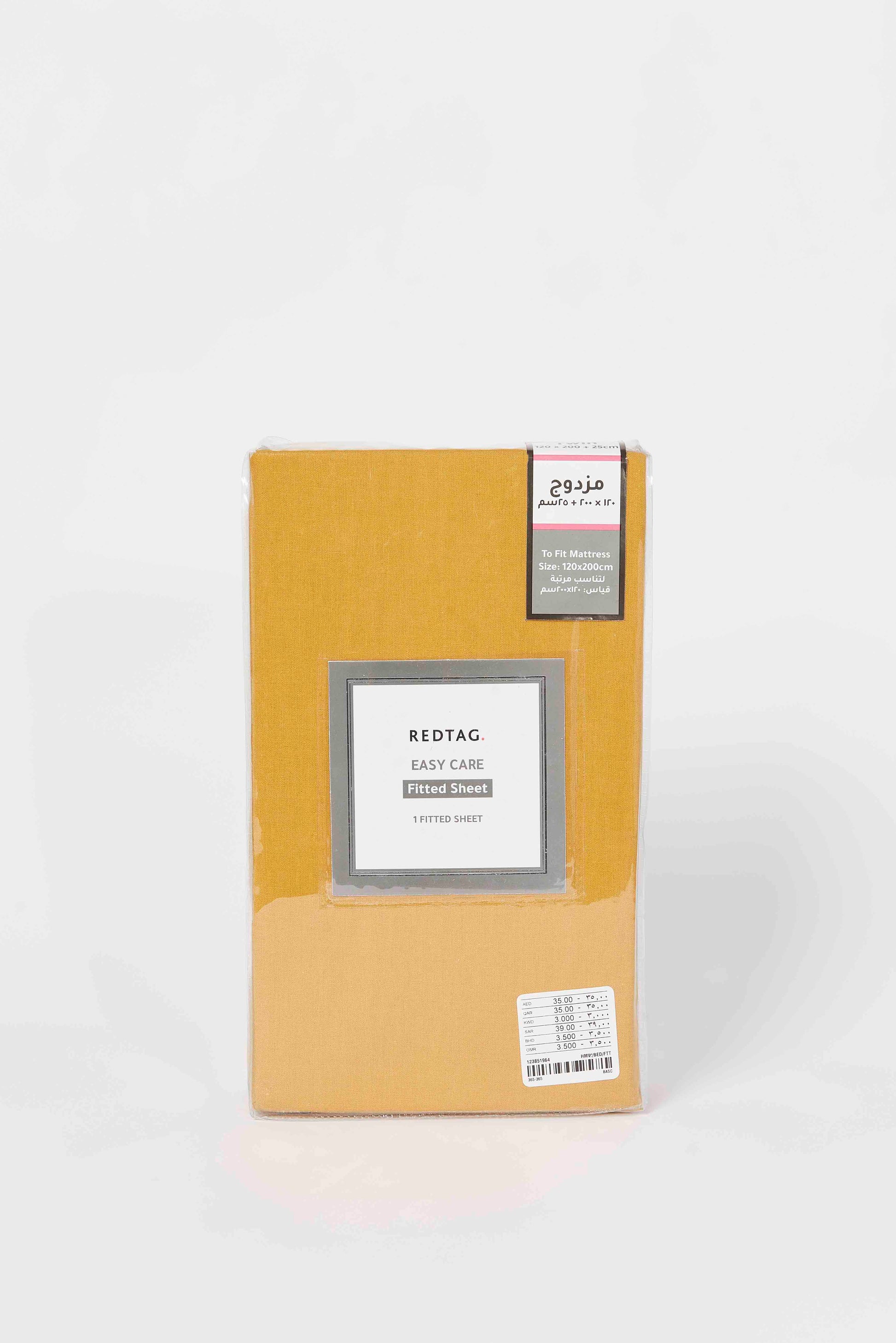 Redtag-Yellow-Fitted-Sheet-(Twin-Size)-365,-Category:Fitted-Sheets,-Colour:Yellow,-Deals:New-In,-Dept:Home,-Filter:Home-Bedroom,-HMW-BED-Fitted-Sheets,-New-In-HMW-BED,-Non-Sale,-Section:Homewares-Home-Bedroom-