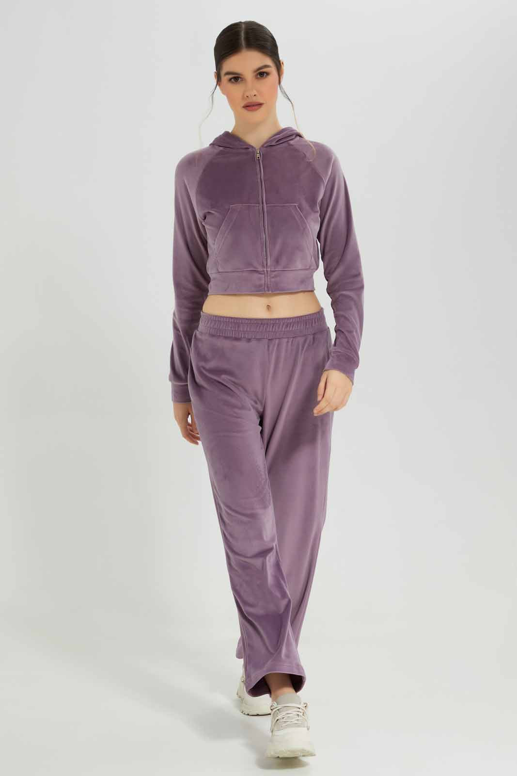 Redtag-Women-Mauve-Velour-Hooded-Lounge-Sweatshirt-Category:Sweatshirts,-Colour:Mauve,-Deals:New-In,-Dept:Ladieswear,-Filter:Women's-Clothing,-New-In-Women-APL,-Non-Sale,-Section:Women,-W22B,-Women-Sweatshirts-Women's-