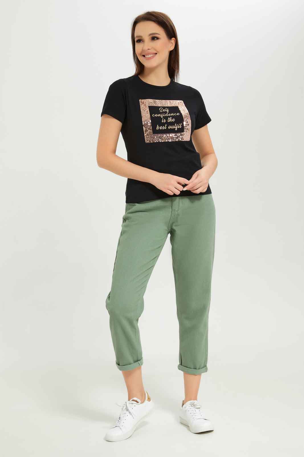 Redtag-Women-Olive-Twill-Paper-Bag-Jeans-Category:Jeans,-Colour:Olive,-Deals:New-In,-Dept:Ladieswear,-Filter:Women's-Clothing,-New-In-Women-APL,-Non-Sale,-Section:Women,-W22B,-Women-Jeans-Women's-