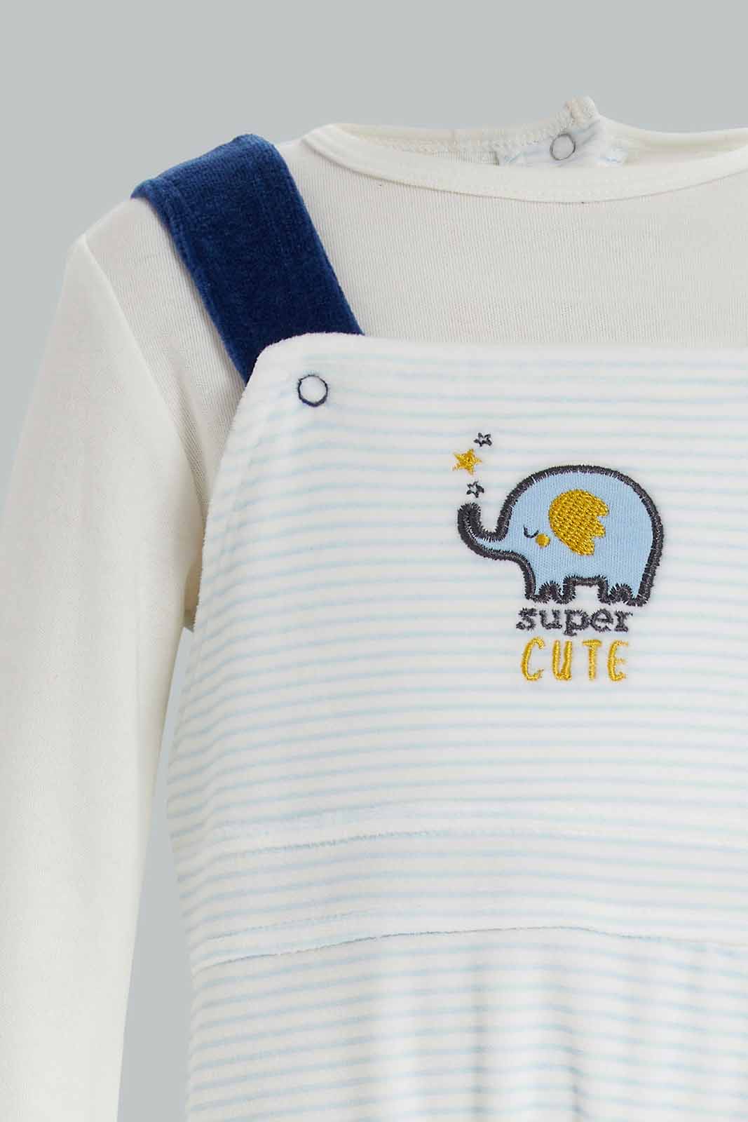 Redtag-Boys-Blue-Sc-Interlock-Dunga-Stripe-Category:Rompers,-Colour:Assorted,-Deals:New-In,-Dept:New-Born,-Filter:Baby-(0-to-12-Mths),-NBB-Rompers,-New-In-NBB-APL,-Non-Sale,-Section:Boys-(0-to-14Yrs),-W22B-Baby-