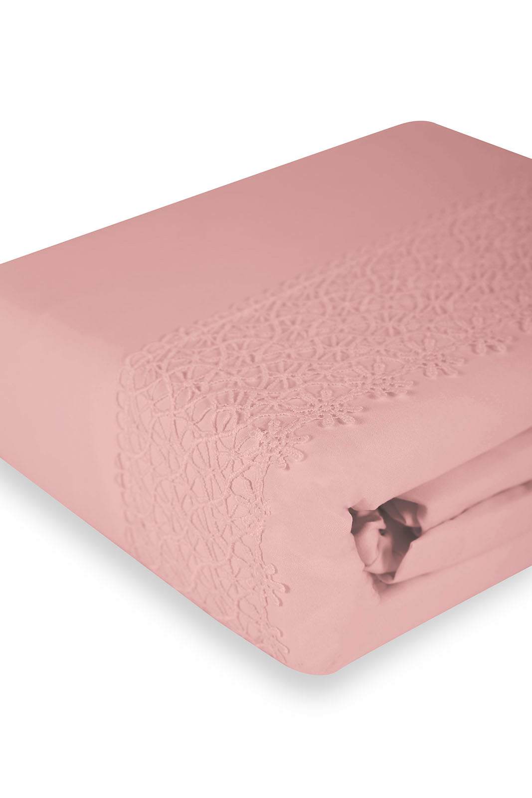 Redtag-Pink-3-Piece-Lace-Trim-Duvet-Cover-Set-(Double-Size)-Category:Duvet-Covers,-Colour:Pink,-Deals:New-In,-Dept:Home,-Filter:Home-Bedroom,-HMW-BED-Duvet-Covers,-New-In-HMW-BED,-Non-Sale,-S23A,-Section:Homewares-Home-Bedroom-
